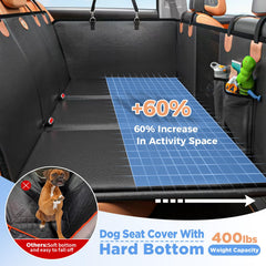 Cubre asientos para perros impermeable de cuero PU, protege contra manchas y salpicaduras.