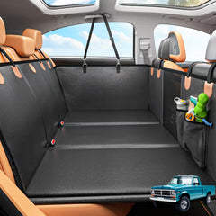 MYJAQI extensor de asiento trasero para perros con base dura y cuero PU, mayor comodidad.