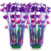 MyLifeUNIT plantas de acuario grandes, conjunto de 2 para decoración.