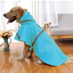 NACOCO capa de lluvia XXXL para perro, vista de espalda, mantiene seco durante paseos.
