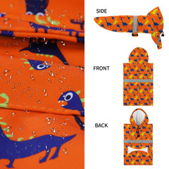 NACOCO chaqueta de lluvia ajustable para perros, ajuste cómodo.