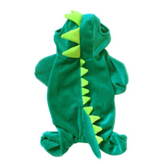 NACOCO disfraz dinosaurio para perro verde, ajuste; cómodo para salidas.