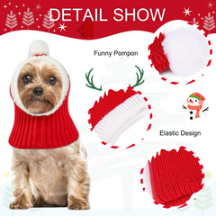 Gorro crochet para perro en rojo y verde de NACOCO, estilo festivo