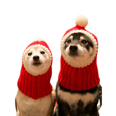 Gorro navideño NACOCO para perro con pompón festivo.