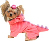 NACOCO traje dinosaurio para perro verde 4XL, vista frontal, cómodo para paseos.