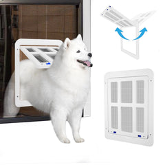 Puerta para perros NAMSAN con apertura interior 11-2x14-4, paso cómodo para mascotas