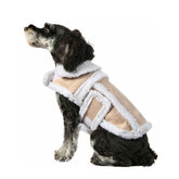 NAMSAN chaqueta sherpa para perro, vista exterior, abriga durante paseos.