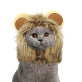 NAMSAN león-mane para gato pequeño, melena realista y cómodo para Halloween