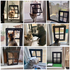 NAMSAN puerta de pantalla para perros con cierre magnético, uso seguro