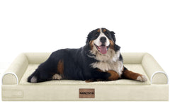 NANUYA cama para perros grande, vista general, descanso cómodo y estable.