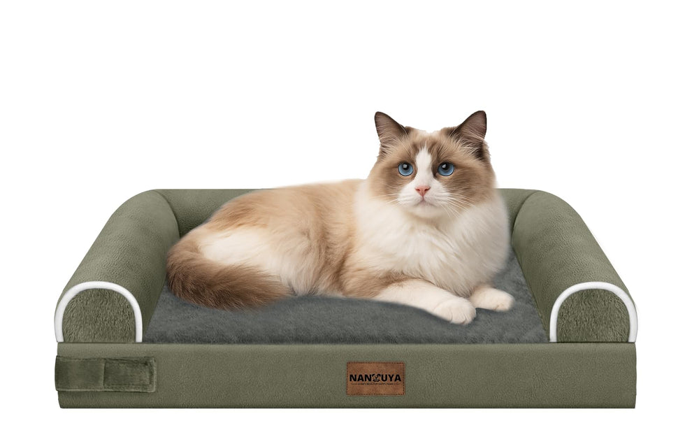 Nanunya cama para perro pequeño con espuma huevo, soporte ortopédico.