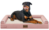 NANUYA cama para perro grande con espuma de memoria para descanso profundo.