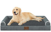 Cama NANUYA para perro grande con espuma ortopédica que apoya articulaciones en descanso.