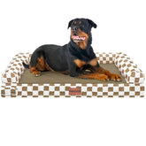 NANUYA cama para perros grandes con espuma panales de 3 pulgadas, soporte ortopédico.