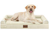 NANUYA cama ortopédica para perros grandes con espuma huevo para descanso cómodo.