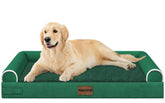 Cama NANUYA ortopédica para perros grandes con espuma en panal y soporte cómodo.