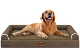 NANUYA cama ortopédica para perros grandes con espuma tipo panal que apoya articulaciones.