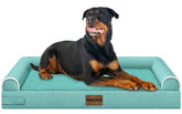 Cama NANUYA para perros grandes con espuma tipo panal y soporte ortopédico.