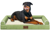Cama NANUYA para perros grandes con espuma ortopédica y funda lavable.