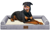 Cama NANUYA para perros grandes con soporte ortopédico y tapa removible.