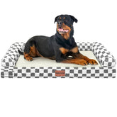NANUYA cama para perro grande con soporte ortopédico y espuma de alta densidad.
