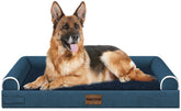 cama NANUYA para perros grandes con tapa desmontable, facilita la limpieza.