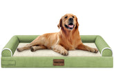 Cama NANUYA para perros grandes, vista superior, funda removible para limpieza rápida.