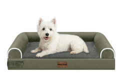 NANUYA cama ortopédica para perro mediano, enfoque general, soporte cómodo para articulaciones