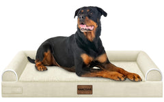NANUYA cama ortopédica XXL vista frontal con soporte estable para dormir