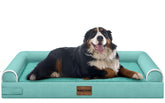 NANUYA cama ortopédica para perros grandes con borde de tres lados