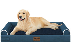 NANUYA cama-espuma-viscoelastica ofrece soporte cómodo para perros grandes