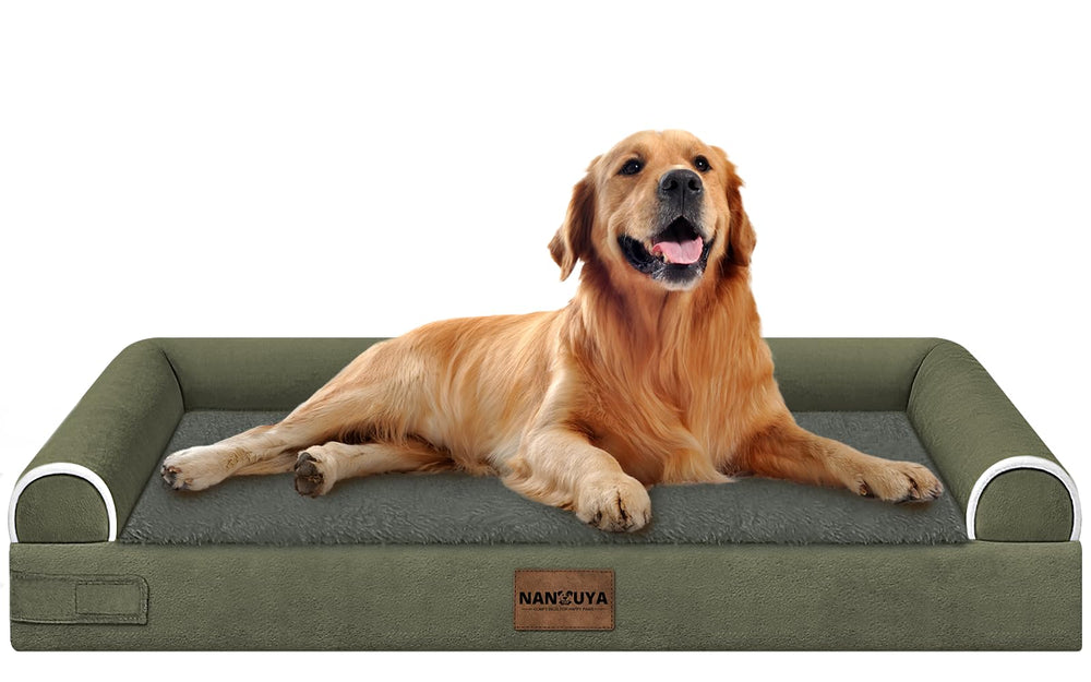 NANUYA cama ortopédica para perros grandes con espuma que apoya articulaciones