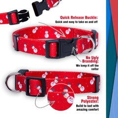 Native Pup collar navidad bastón de caramelo, ajuste seguro