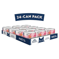Natural Balance, plan de 24 latas, conveniente para alimentación diaria.