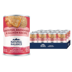 Natural Balance lata con ingredientes limitados para perro adulto, dieta más simple y tolerable.