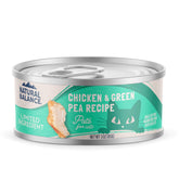 Natural Balance Pate de pollo con guisantes para gato, apoyo digestivo suave.