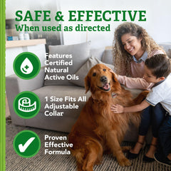 Natural Care collar resistente al agua para uso diario.