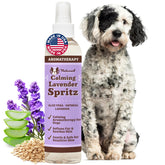 Natural Dog Company aerosol lavanda calma en botella de 8 oz para uso rápido entre baños