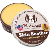 Natural Dog Company Bálsamo Calmante para Piel de Perros, bote de 1 oz.