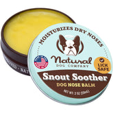 Natural Dog Company Bálsamo para hocico, primer plano, textura cremosa y suave.