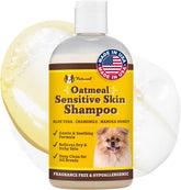 Champú Natural Dog Company con avena coloidal para piel sensible y alivio suave.
