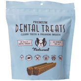 Natural Dog Company masticables dentales para perros, limpieza suave y aliento fresco.