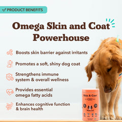Mezcla omega-3-6-9 para piel sana y uso diario de perros