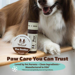 Textura de absorción rápida de Paw Soother sin residuo pegajoso.