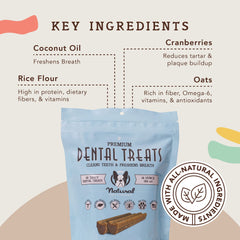 Natural Dog Company placa y tartar: ayuda a dientes más limpios con cada mordida.