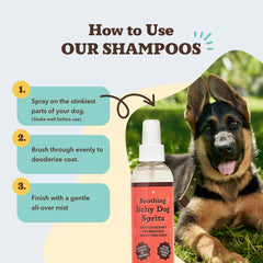 Natural Dog Company Itchy Dog Spritz ayuda a desenredar y acondicionar el pelaje.