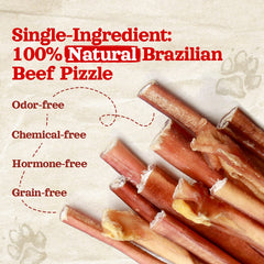 Natural Farm Bastones de res para higiene dental y fortalecimiento de la musculatura.