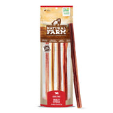 Natural Farm Bully Sticks sin olor 12 pulgadas para perros grandes, ayuda a la masticación prolongada