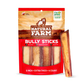 Natural Farm palitos jumbo para perros en empaque visible, masticación duradera.