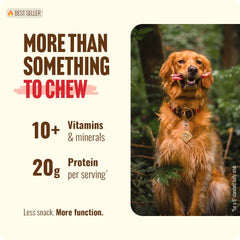 Natural Farm masticables-pizzle-res textura-de-carne en primer-plano para masticar.